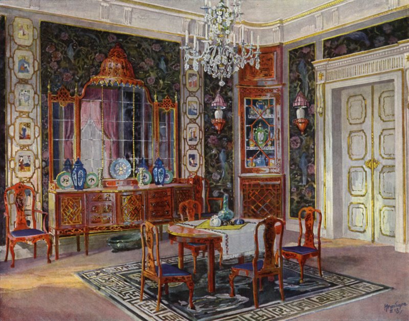 Jídelna (barevná lito) od Hermann Gerson
