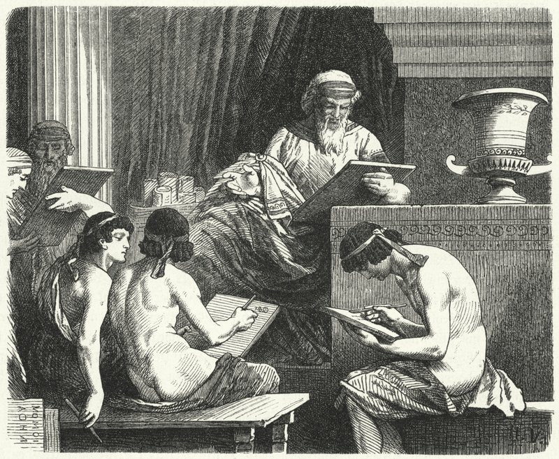 Solon, zákonodárce Atén od Hermann Vogel