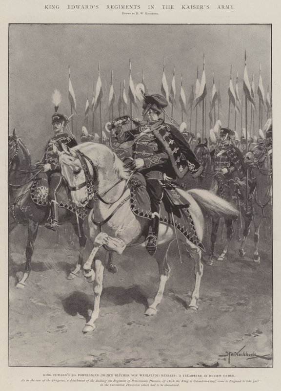 Regimenty krále Edwarda v císařské armádě od Hermanus Willem Koekkoek