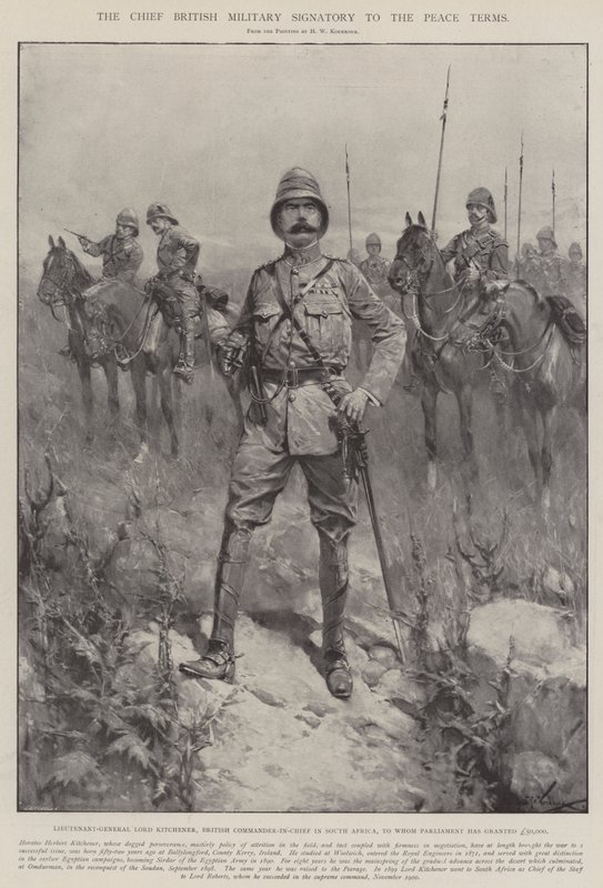 Hlavní britský vojenský signatář mírových podmínek od Hermanus Willem Koekkoek
