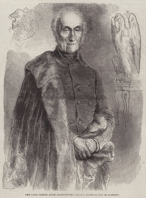 Zesnulý princ Adam Czartoryski od Hippolyte Delaroche