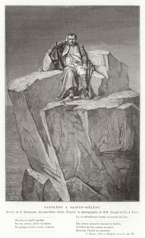 Napoleon na Svaté Heleně od Hippolyte Delaroche