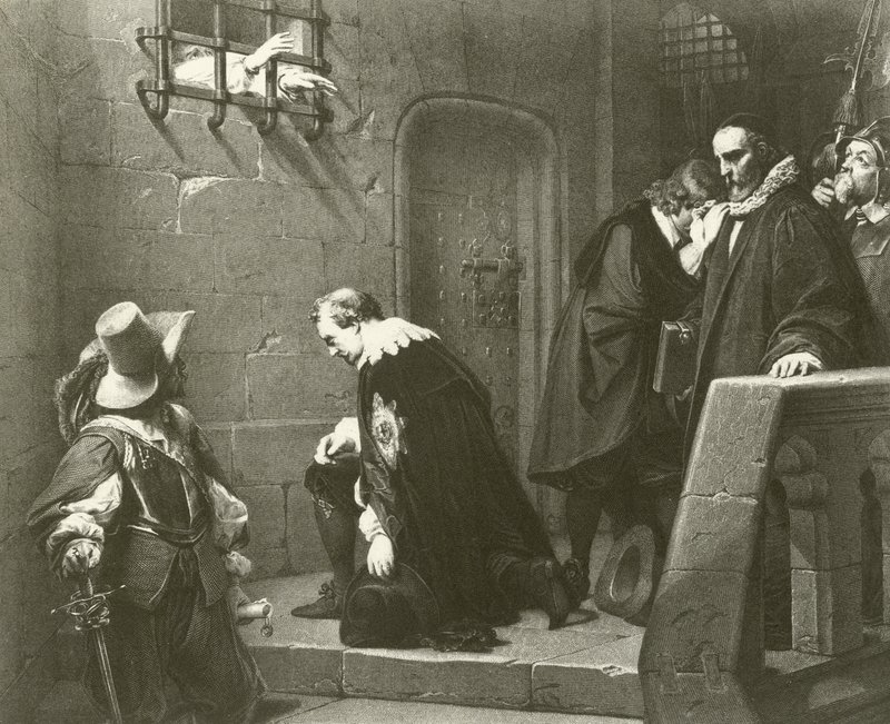 Smrt Strafforda (hlubotisk) od Hippolyte Delaroche