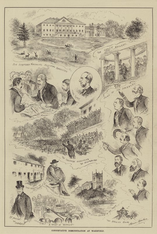 Konzervativní demonstrace ve Wakefieldu od Horace Morehen