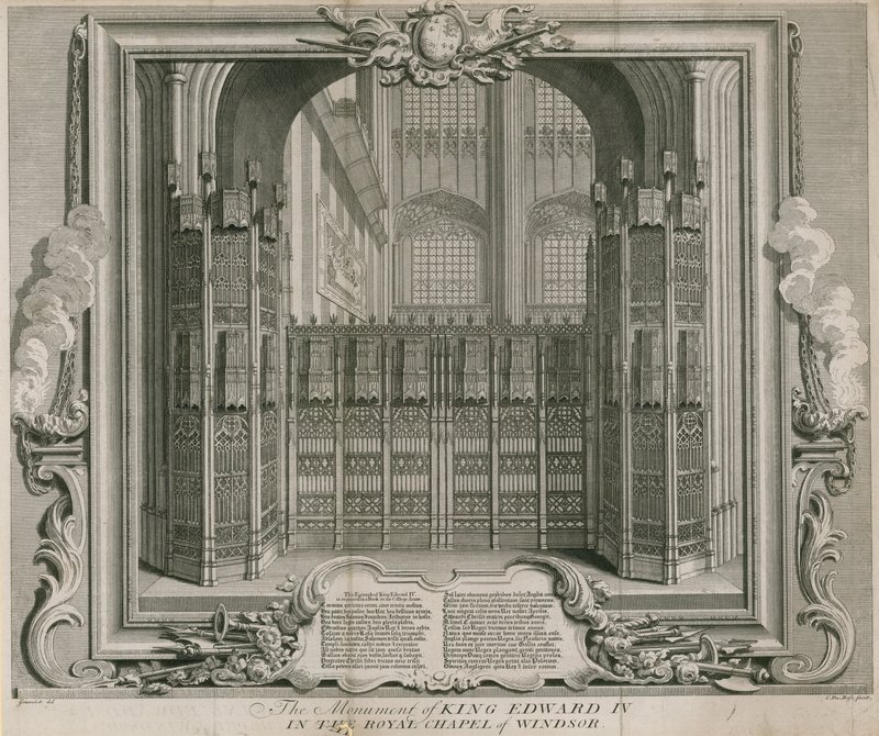 Pomník krále Edwarda IV od Hubert Francois Gravelot