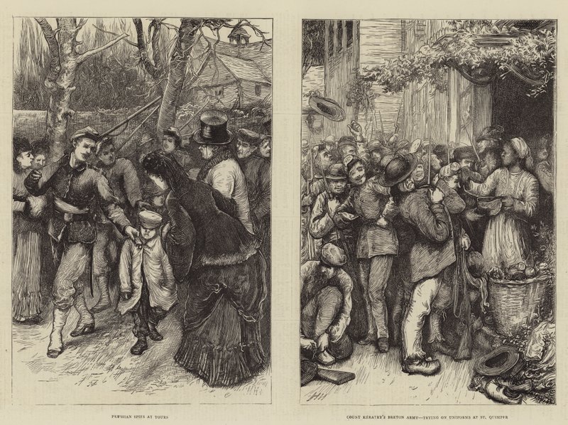 Scény ve Francii od Hubert von Herkomer