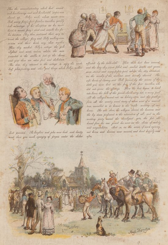 Lásky a žárlivosti dvou veselých pošťáků (chromolitho) od Hugh Thomson