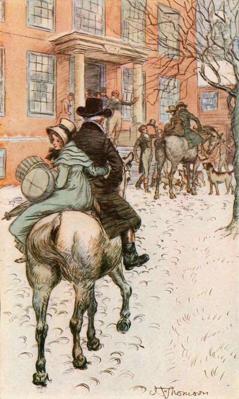 Příjezdy do Červeného domu (barevné lito) od Hugh Thomson