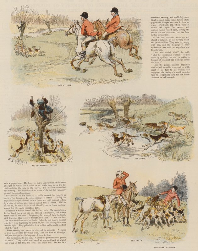Red Herrings od Parcel Post (chromolitho) od Hugh Thomson