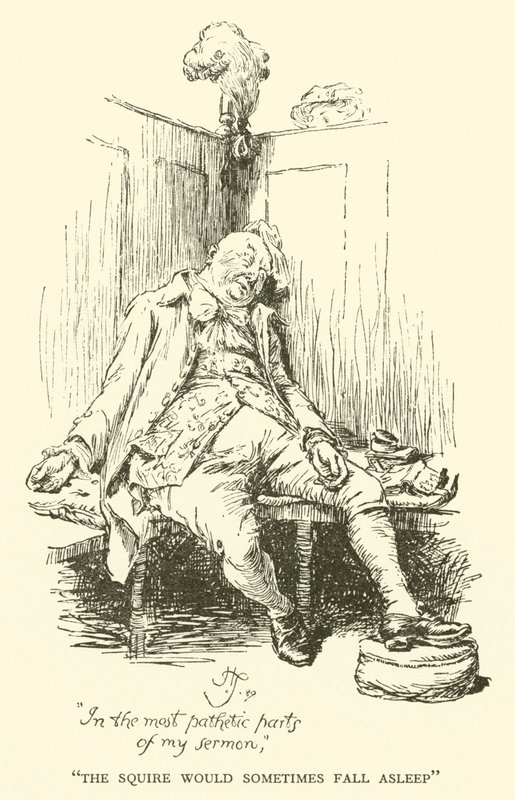Panoš někdy usnul (rytina) od Hugh Thomson
