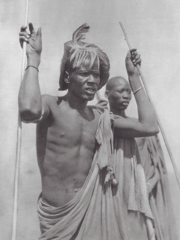Afrika: Šillukové (čb foto) od Hugo Adolf Bernatzik