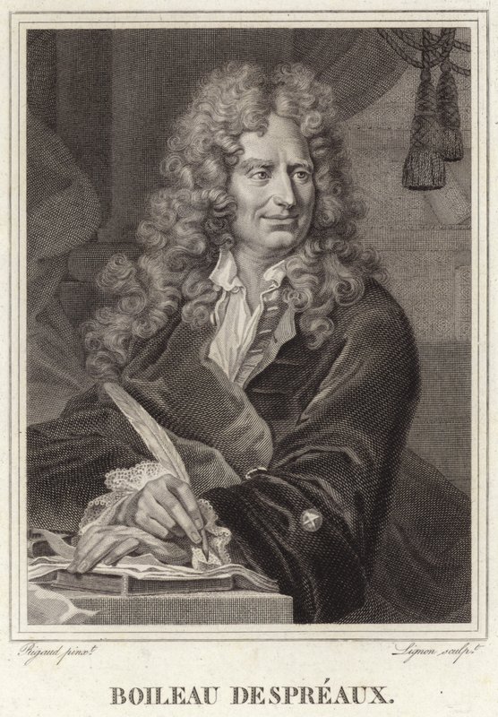 Portrét Nicolase Boileau-Despreauxe od Hyacinthe Francois Rigaud