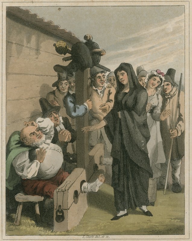 Ilustrace z Hudibras od Samuela Butlera od I Clark