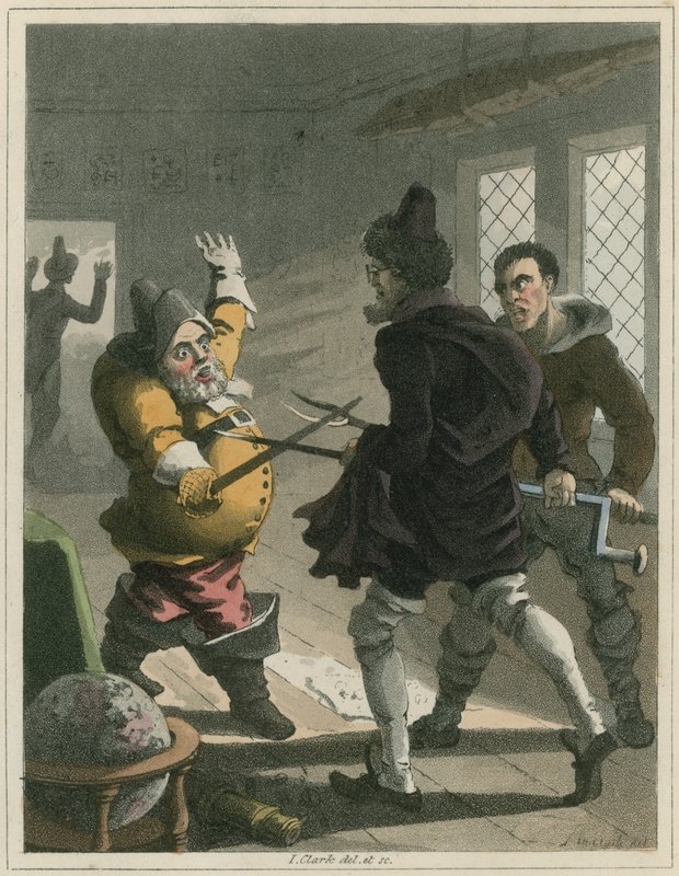 Ilustrace z Hudibras od Samuela Butlera od I Clark