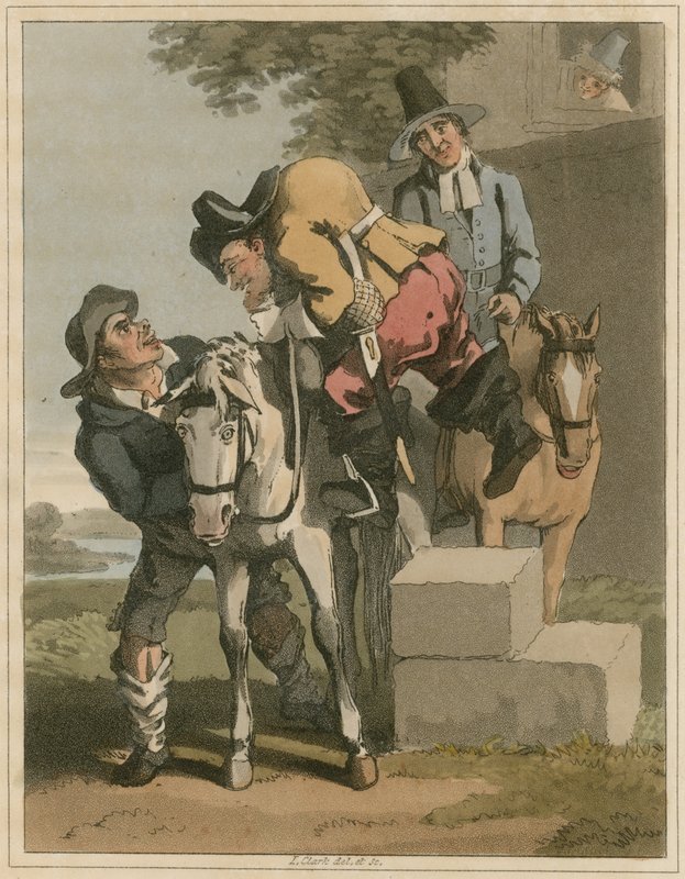 Ilustrace z Hudibras od Samuela Butlera od I Clark