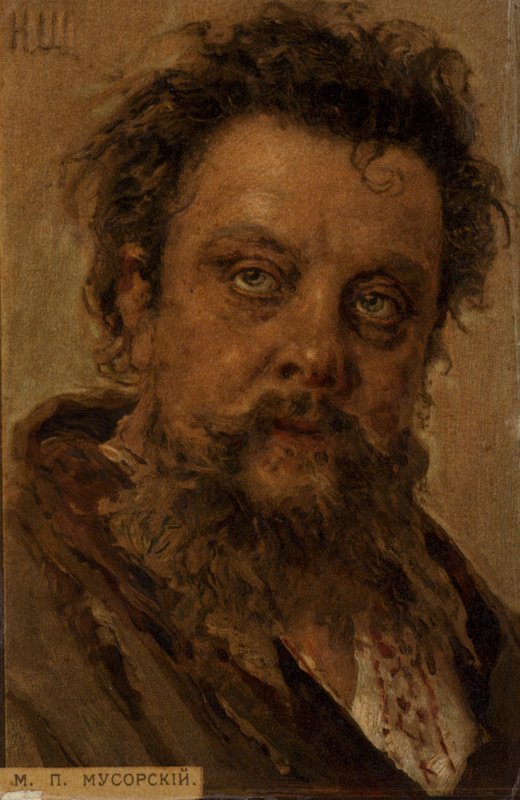 Modest Musorgskij, ruský skladatel od Ilya Efimovich Repin