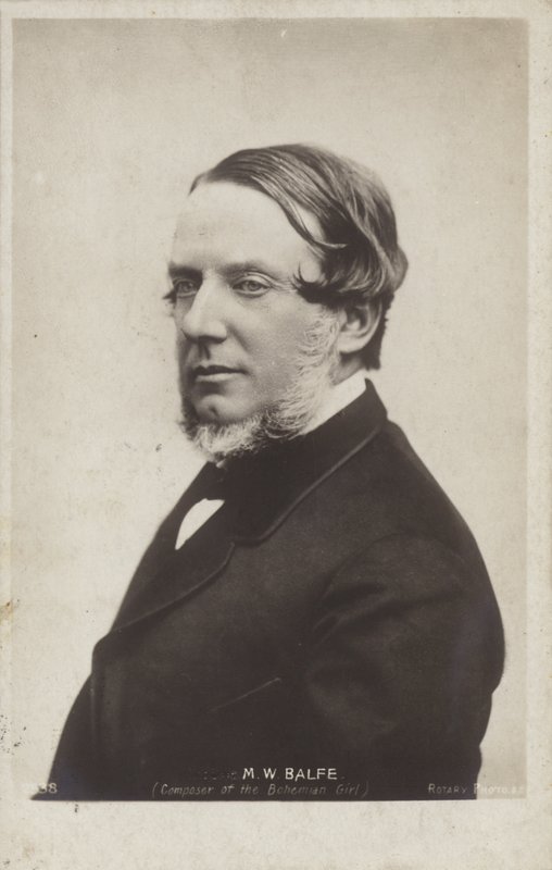 Michael William Balfe , irský skladatel (1808-1870) od Irish Photographer