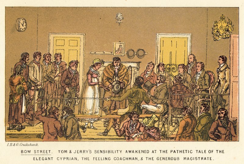 Bow Street od Isaac, Robert and George Cruikshank