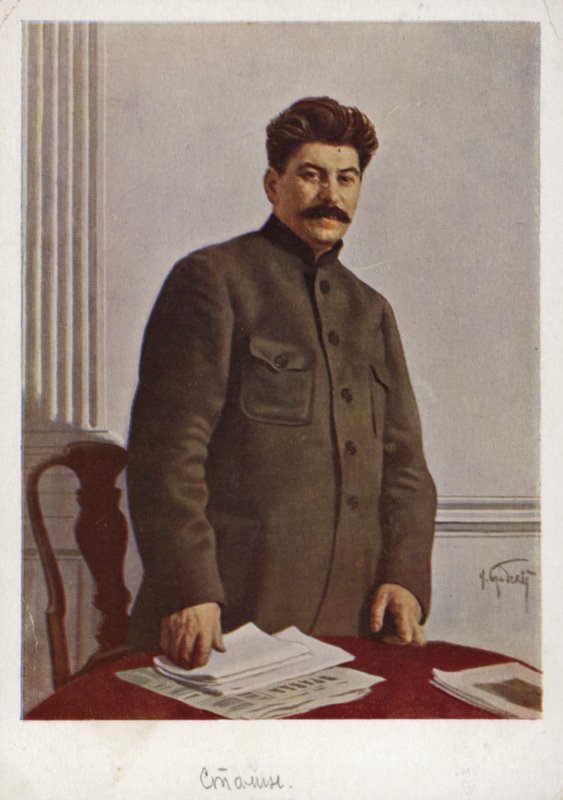Josif Stalin, sovětský bolševický vůdce od Isaak Israilevich Brodsky