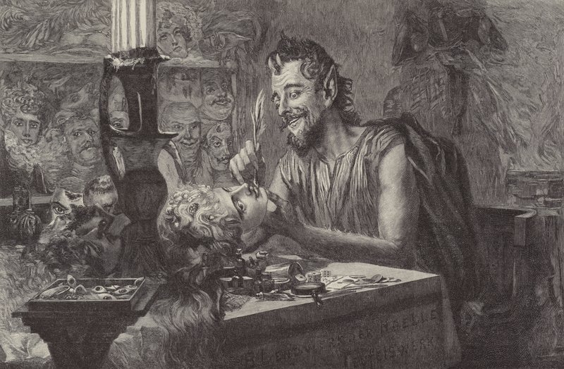 Der Teufel Schafft Masken od Ismael after Gentz