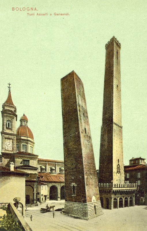 Bologna, Itálie, Asinelli A Garisendi Towers od Italian Photographer
