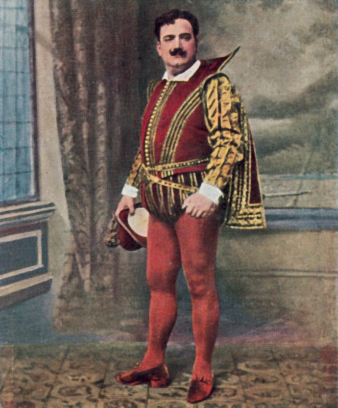 Enrico Caruso, italský operní pěvec (kolorovaná fotografie) od Italian Photographer