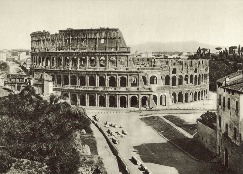 Flaviův amfiteátr nebo Koloseum od Italian Photographer