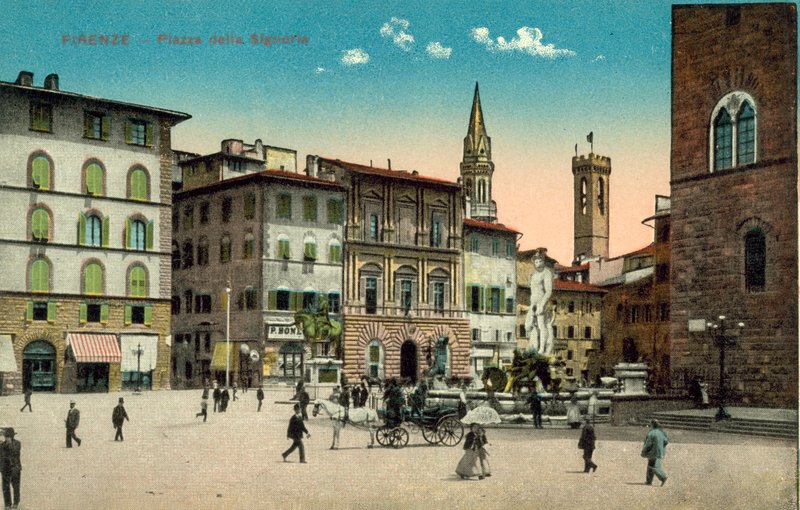 Florencie, Piazza Della Signoria od Italian Photographer