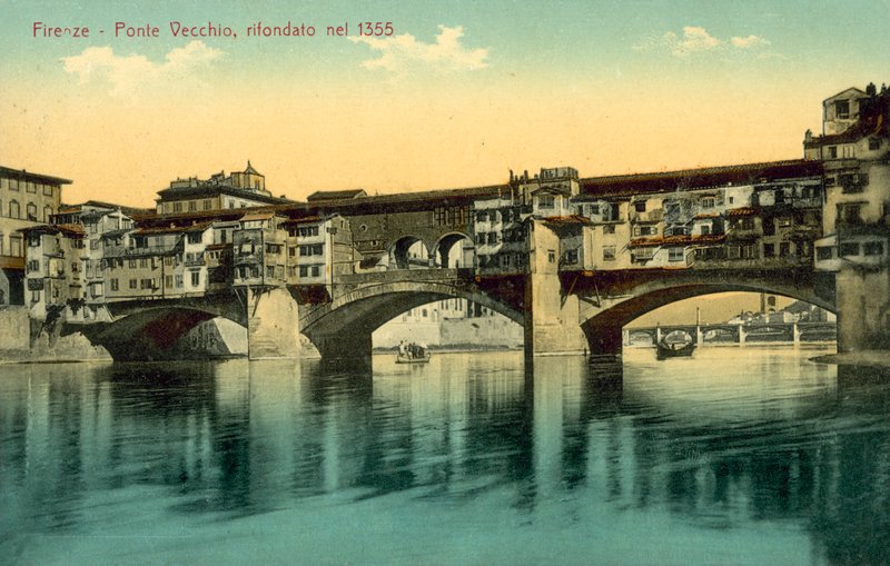 Florencie, Ponte Vecchio od Italian Photographer
