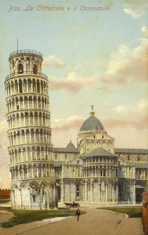 Šikmá věž v Pise a katedrála v Pise od Italian Photographer
