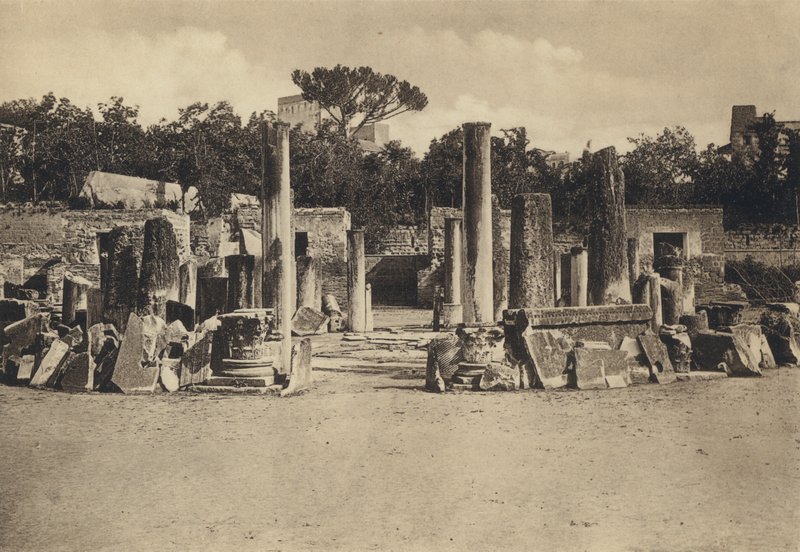 Neapol: Pozzuoli, Tempio Di Serapide (č/b foto) od Italian Photographer