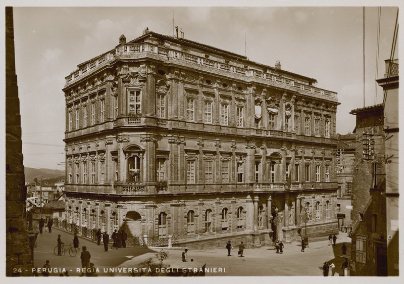 Perugia, Univerzita cizinců, c 1920 od Italian Photographer