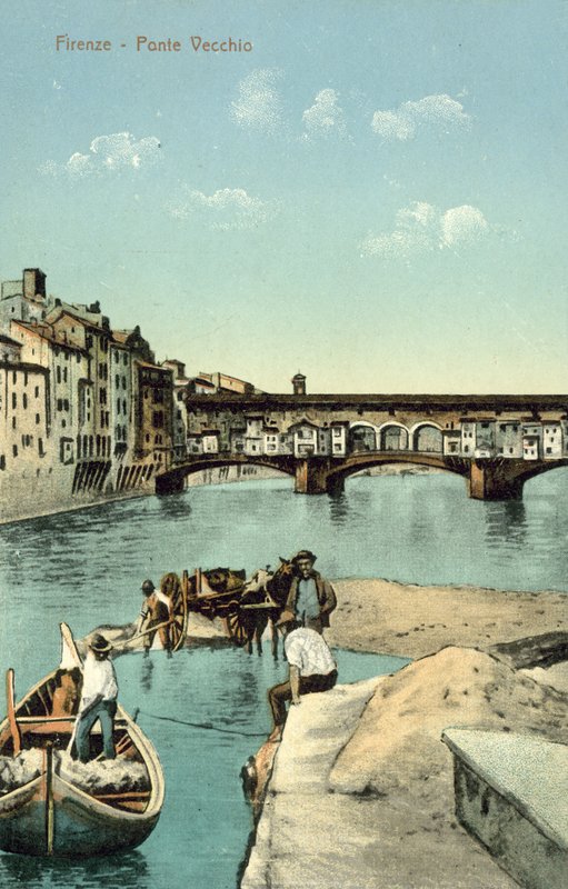 Ponte Vecchio, Florencie (barevné foto) od Italian Photographer