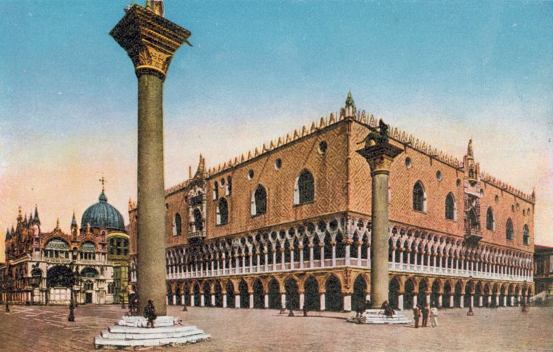 Benátky/Benátky: Dóžecí palác (barevné foto) od Italian Photographer