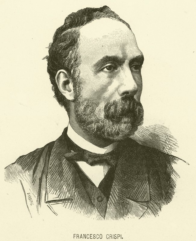 Francesco Crispi (rytina) od Italian School