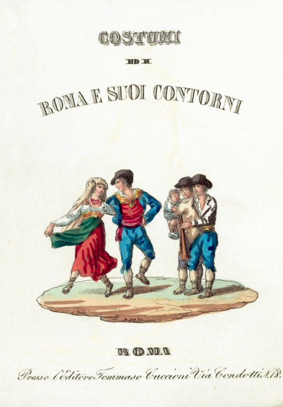 Frontispis (barevné rytí) od Italian School