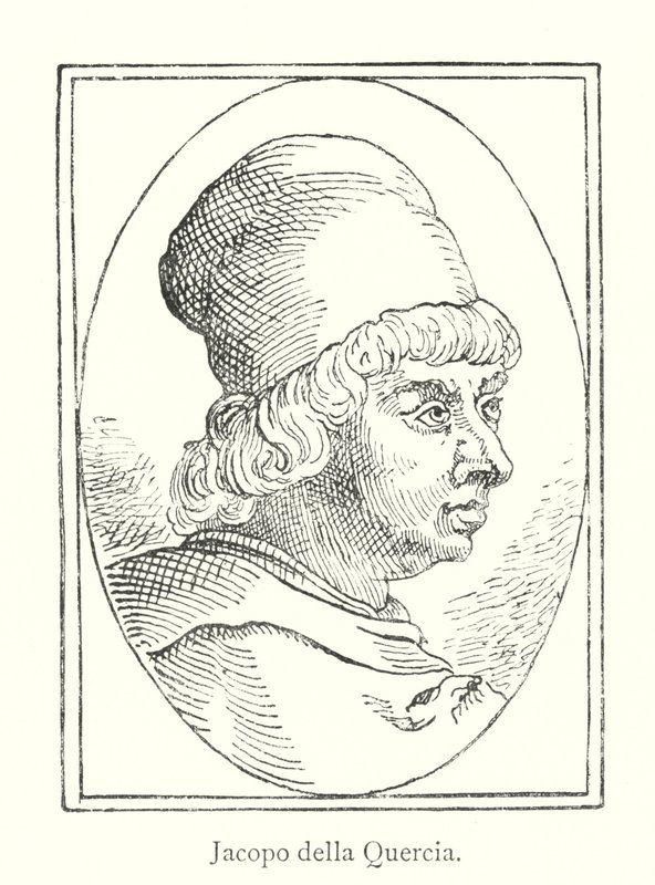 Jacopo della Quercia (rytina) od Italian School