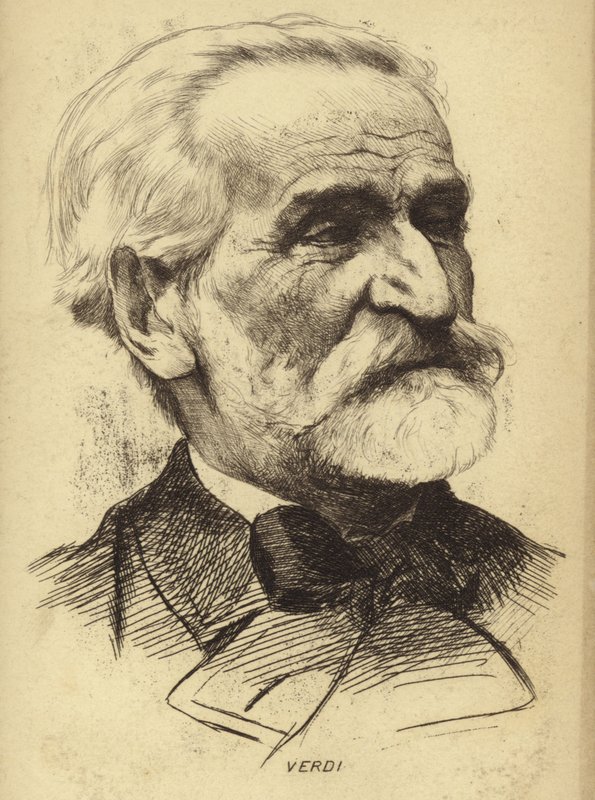 Portrét Giuseppe Verdiho od Italian School