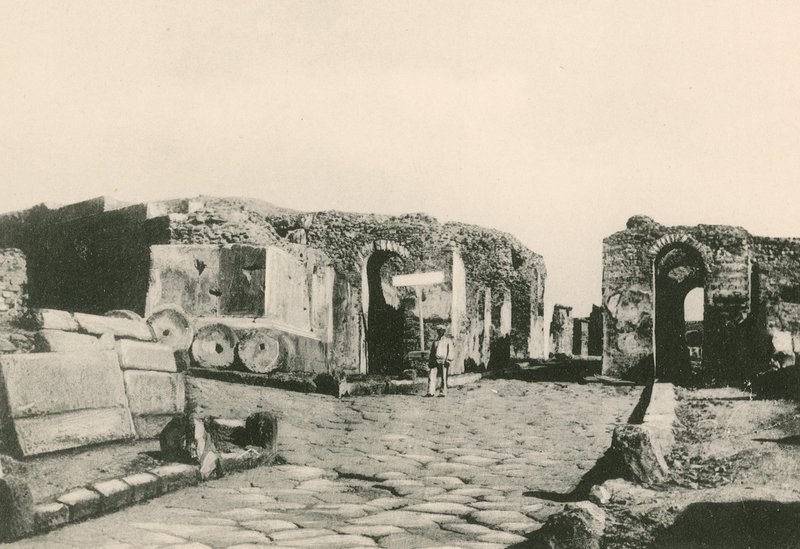 Brána Herculaneum taková, jaká je (hlubotisk) od Italian School