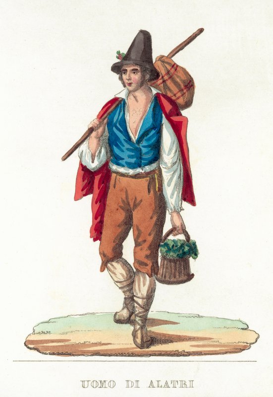 Man of Alatri (barevná rytina) od Italian School
