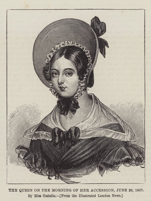 Královna v den svého nástupu, 20. června 1837 od J. Costello