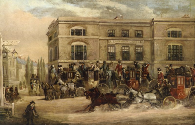 The Elephant and Castle, Brighton Road, Londýn od J.C. Maggs