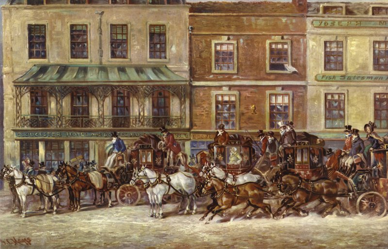 Gloucester Coffee House, Piccadilly od J.C. Maggs