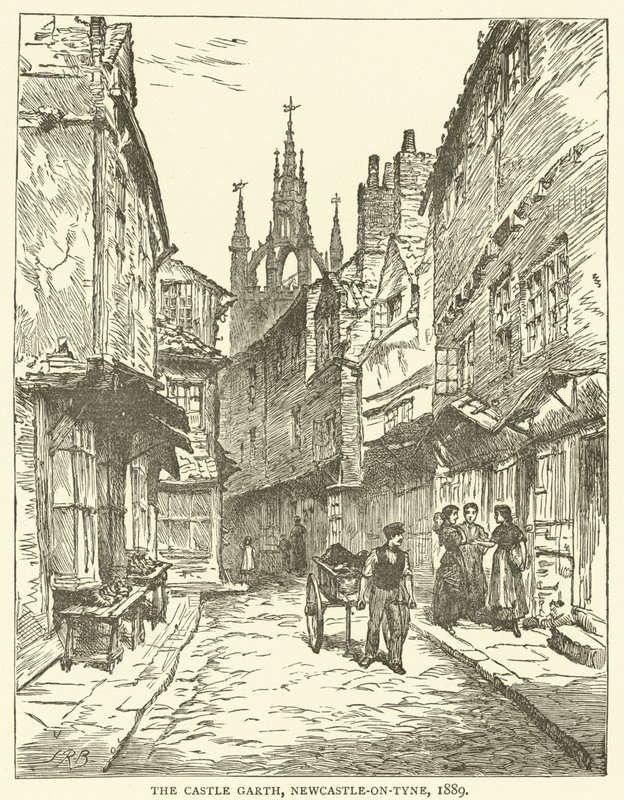The Castle Garth, Newcastle-on-Tyne od J.R. Brown