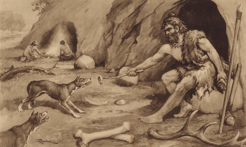 Cave-Man (litho) od J. Macfarlane