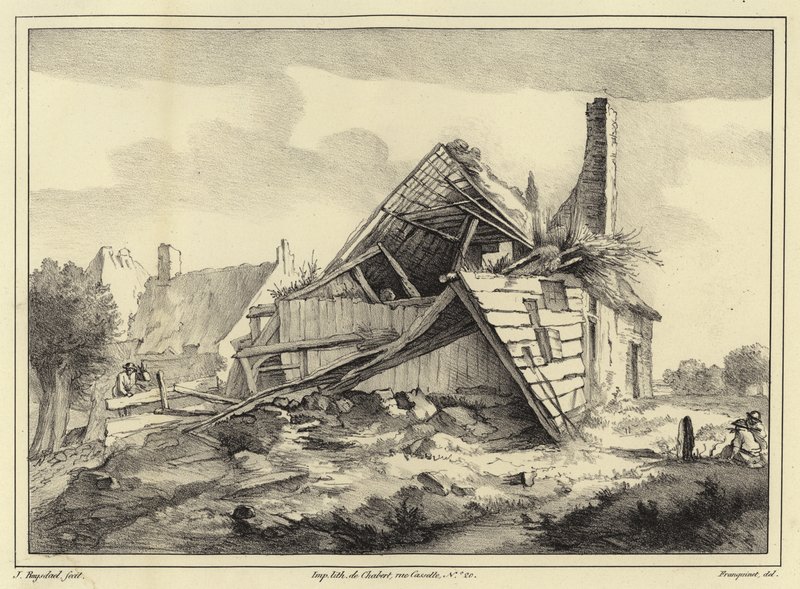 Zničená budova od Jacob van Ruisdael