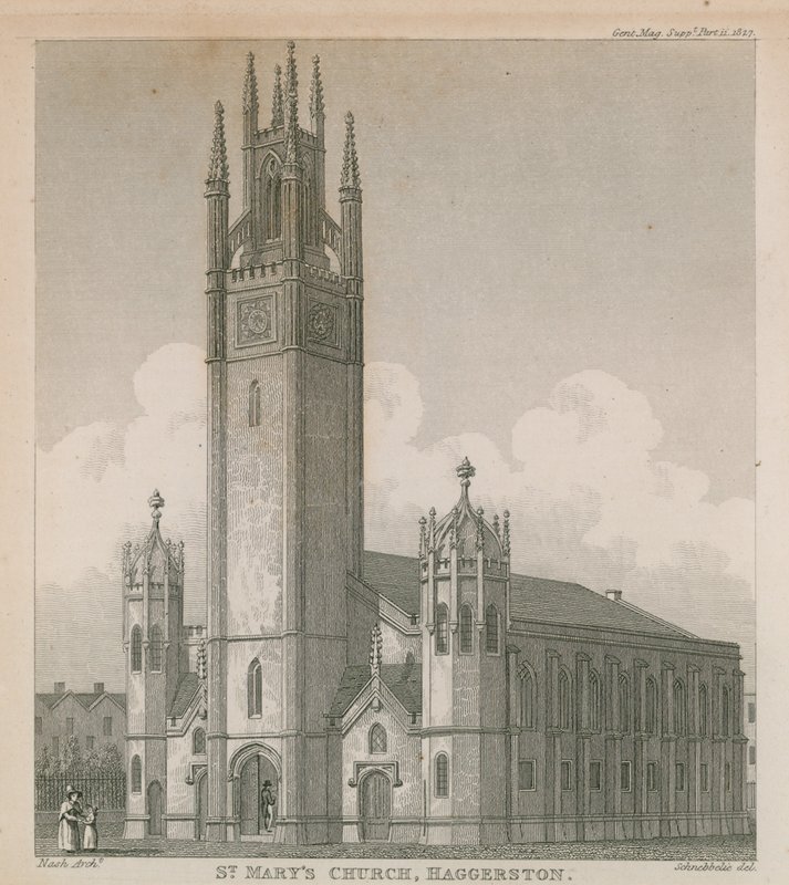 Nový kostel, Haggerston od Jacob Schnebbelie