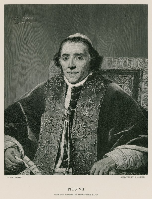 Papež Pius VII od Jacques Louis David