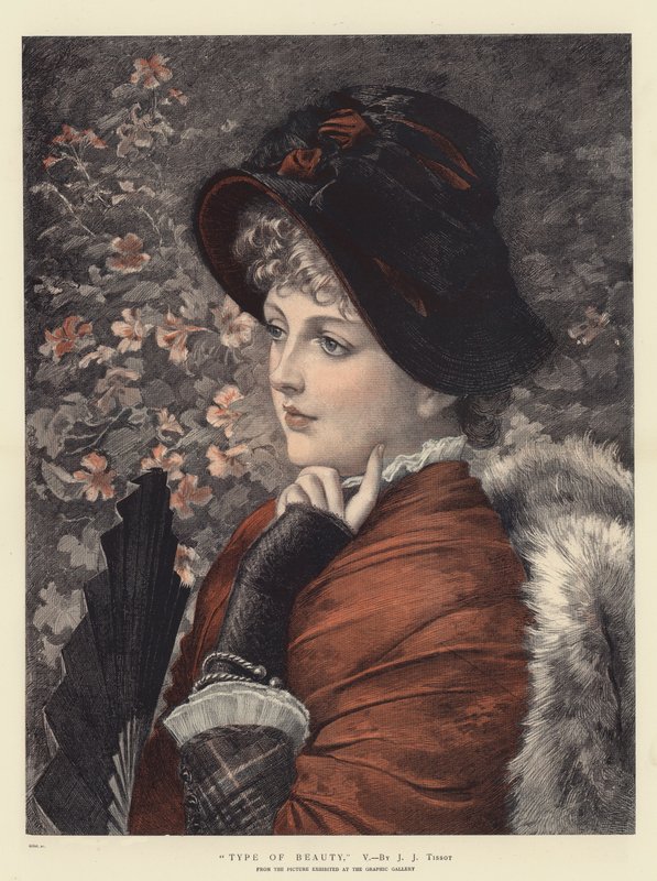 Typ krásy, V (chromolitho) od James Jacques Joseph Tissot