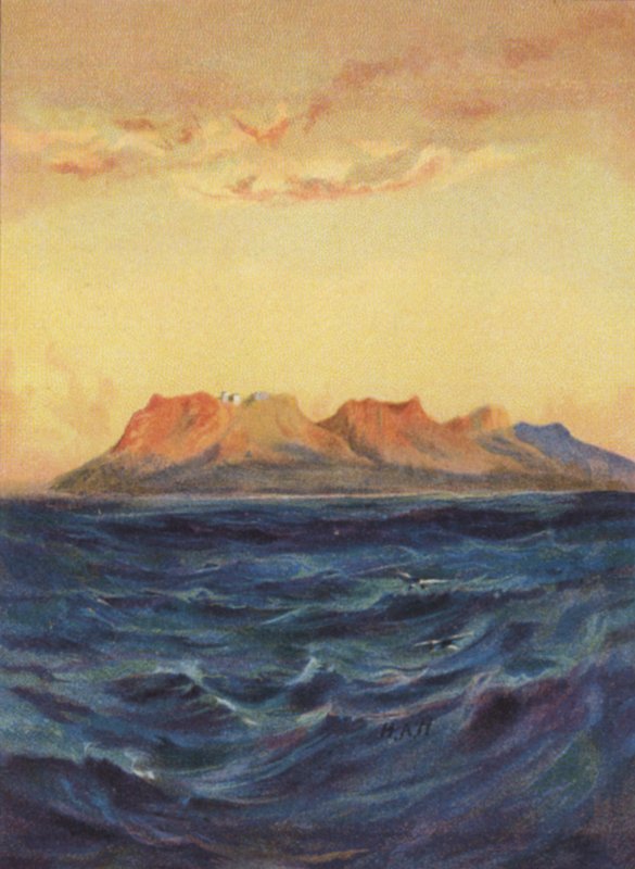 Ostrov Patmos (barevné lito) od James (after) Clark